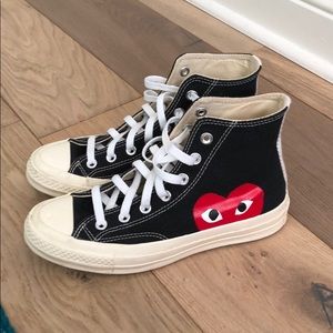 Commes des Garçon converse black high top